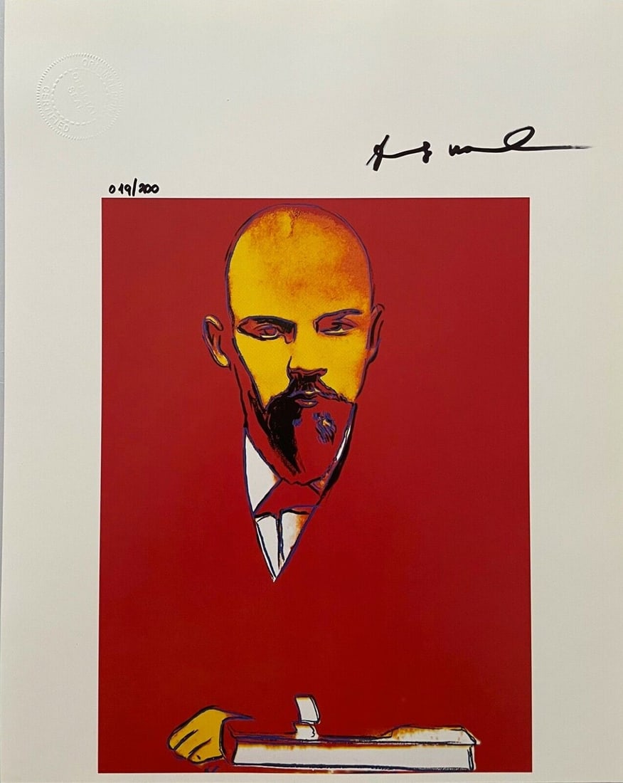 Andy Warhol Original. Hand signed lithograph with COA and appraisal of $3500 (1 of 6)