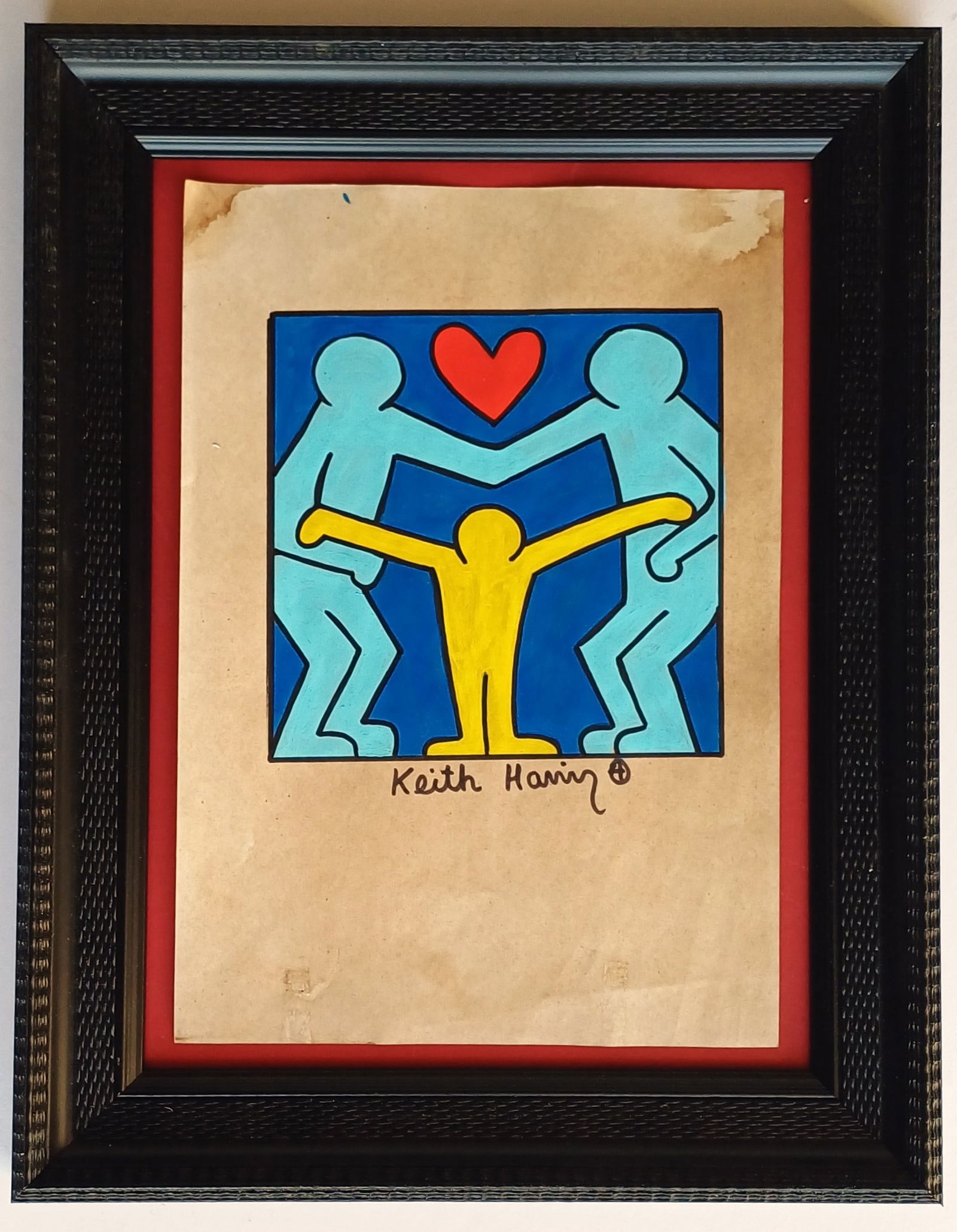 KEITH HARING, SIGNED DRAWING (1 of 3)