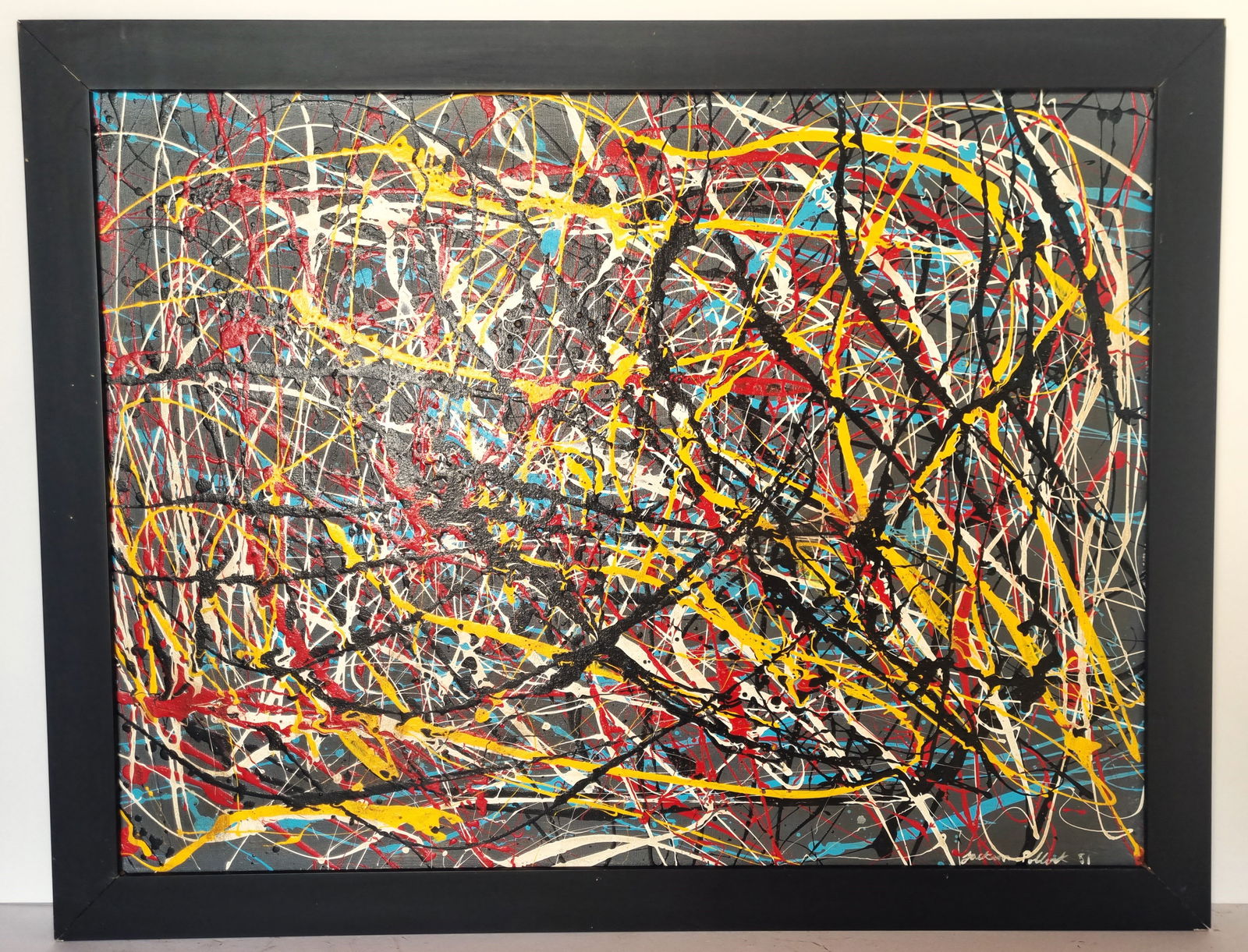 JACKSON POLLOCK , OIL ON CANVAS (1 of 7)