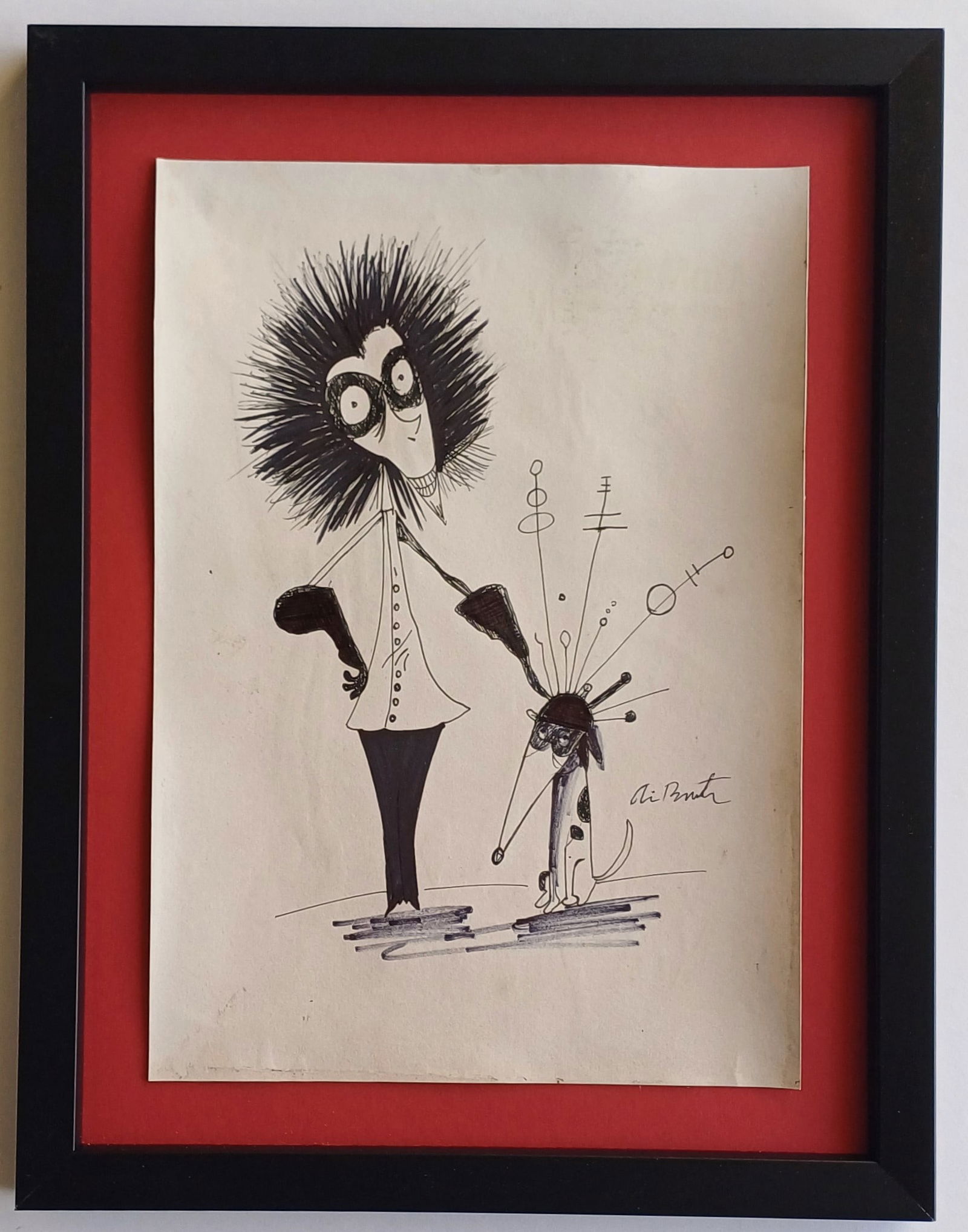 Tim Burton. Drawing- hand signed, Dimensions: 33 x 23 cm (1 of 1)