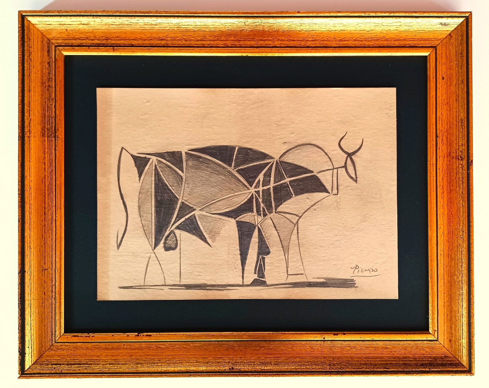 Pablo Picasso , hand drawing and signed (1 of 2)