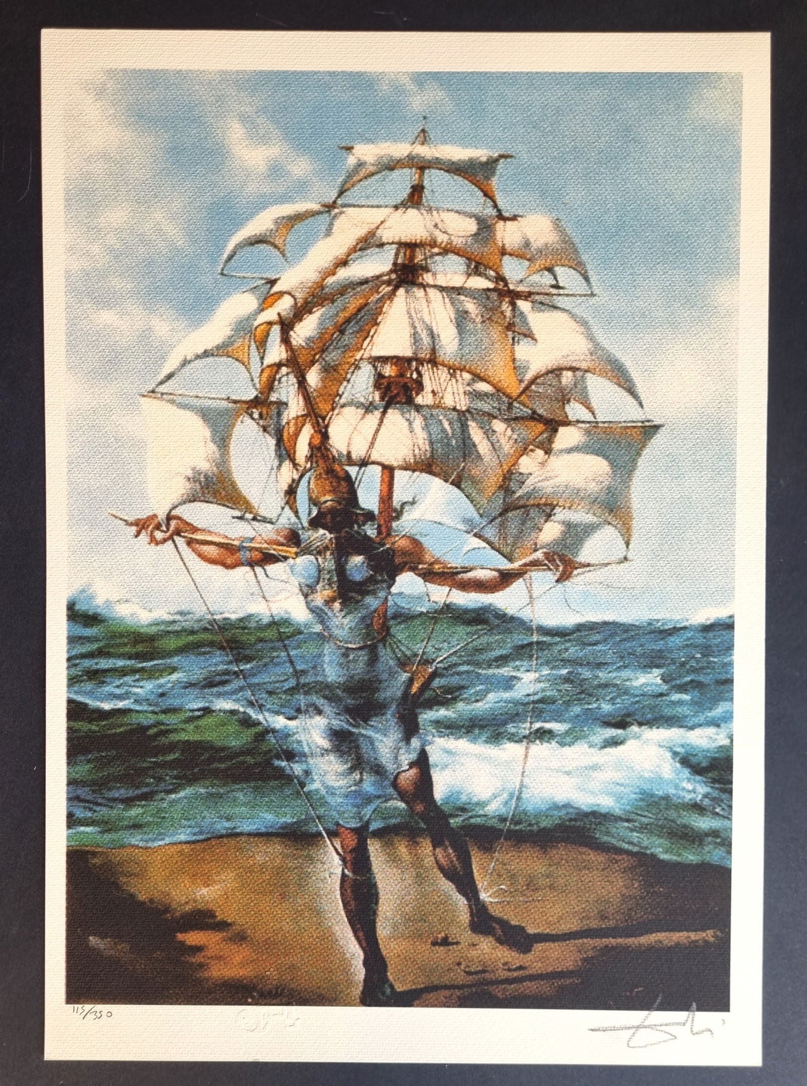 Salvador Dali Lithograph signed by hand, paper 300 gm (1 of 2)