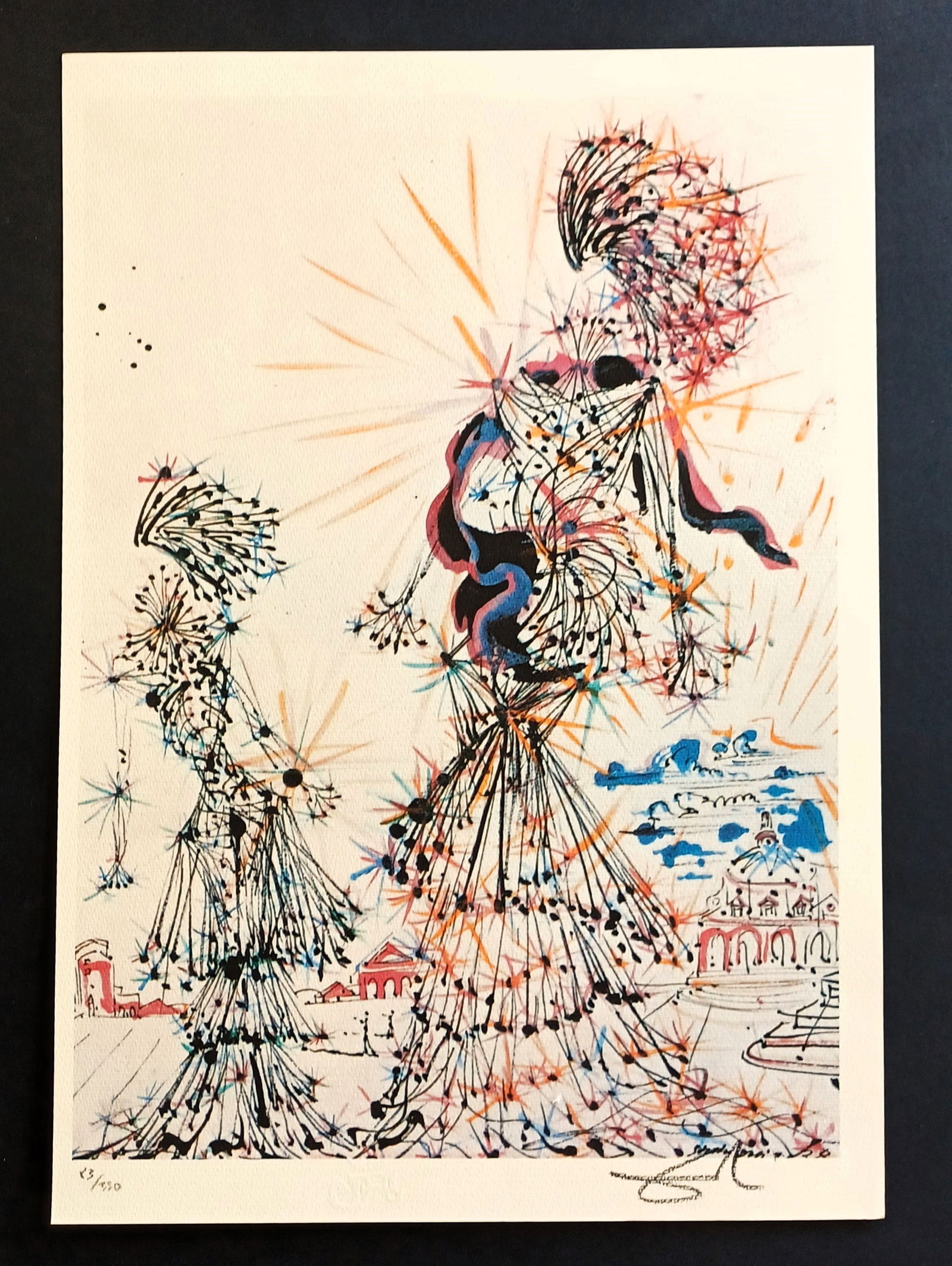 Salvador Dali Lithograph signed by hand, paper 300 gm (1 of 4)