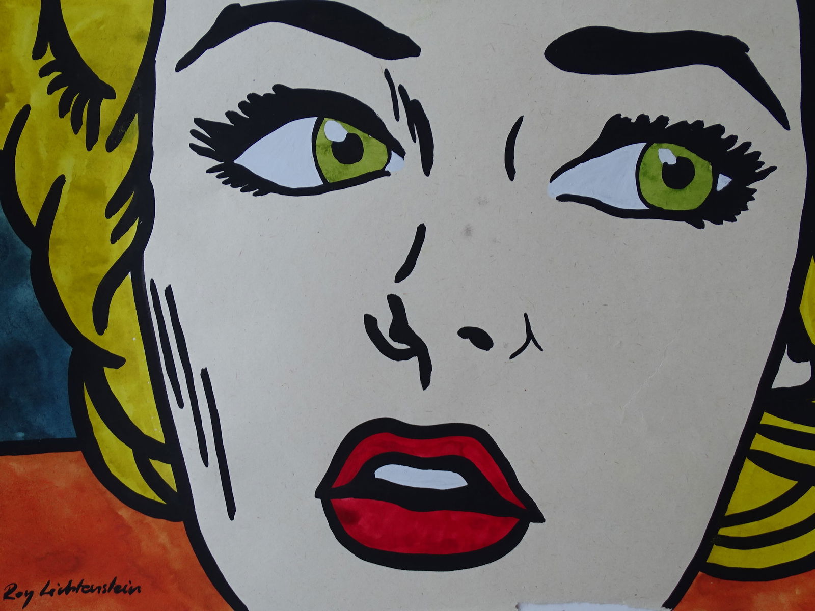 Roy Lichtenstein, hand signed drawing with COA (1 of 10)