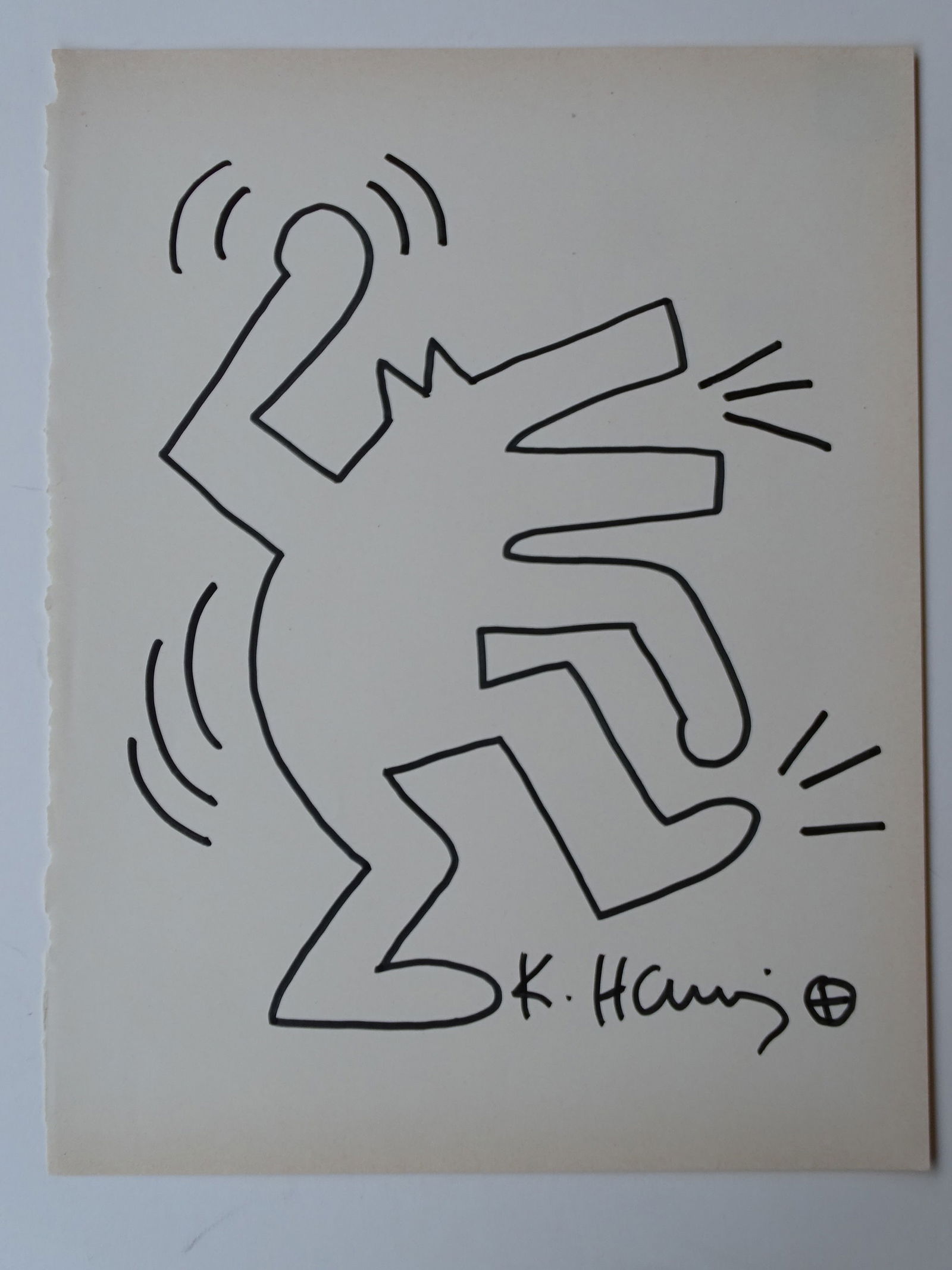 Keith Haring, hand signed, drawing (1 of 5)