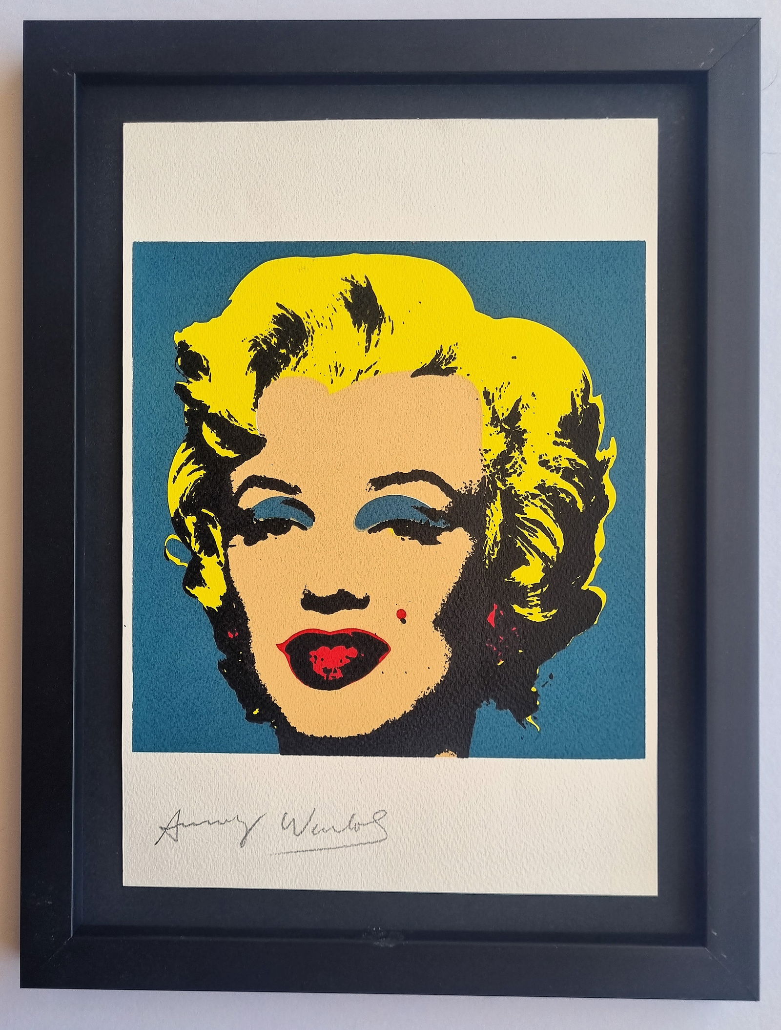 Andy Warhol, Silkscreen signed Marilyn Monroe,Limited edition (1 of 3)