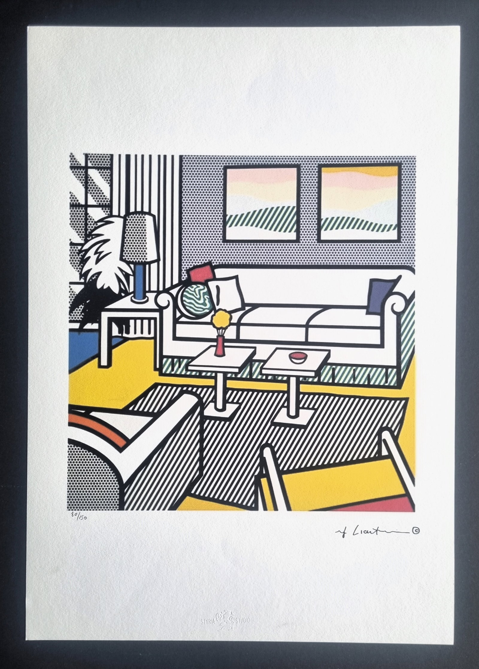 ROY LICHTENSTEIN, ORIGINAL LITHOGRAPH LIMITED EDITION (1 of 3)