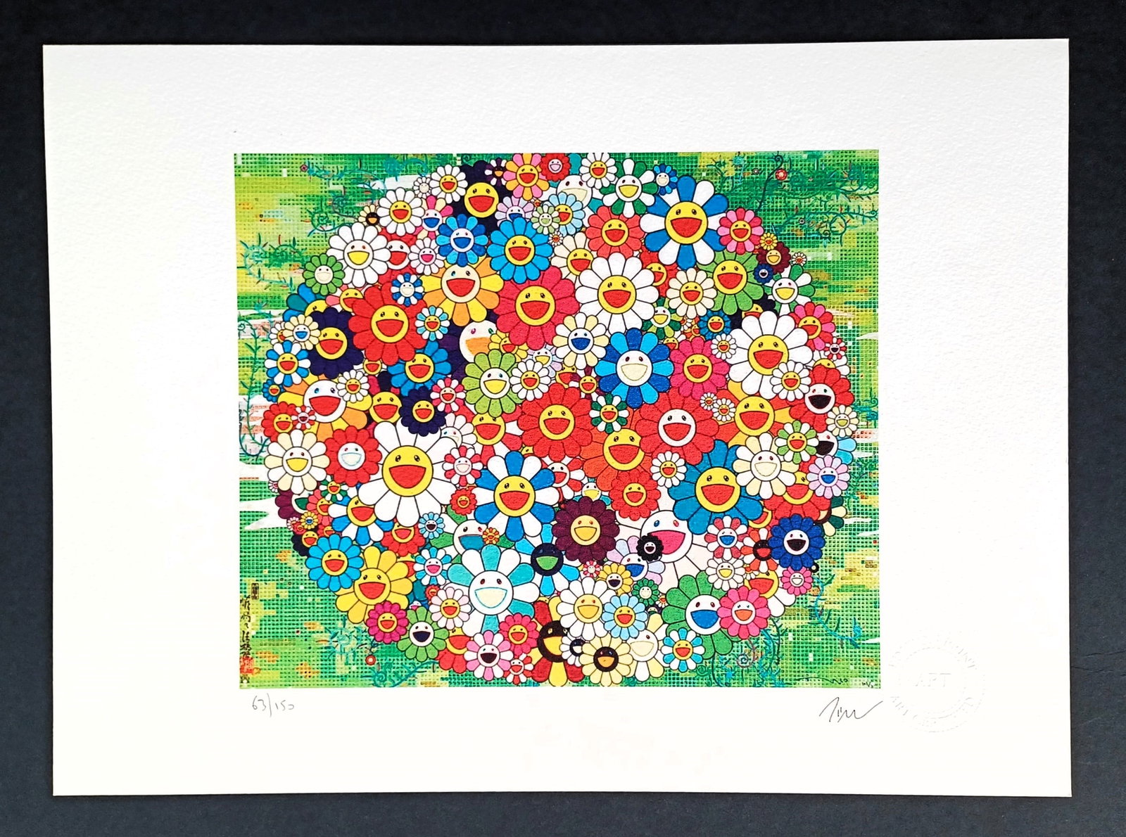 Takashi Murakami, Lithographie Signed , numbered COA (1 of 5)