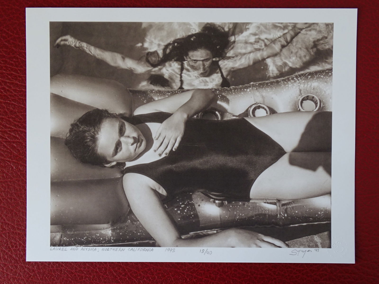 JOCK STURGES, HAND SIGNED AND NUMBERED PHOTOGRAPH: JOCK STURGES, HAND SIGNED AND NUMBERED PHOTOGRAPH, CA 28x21CM