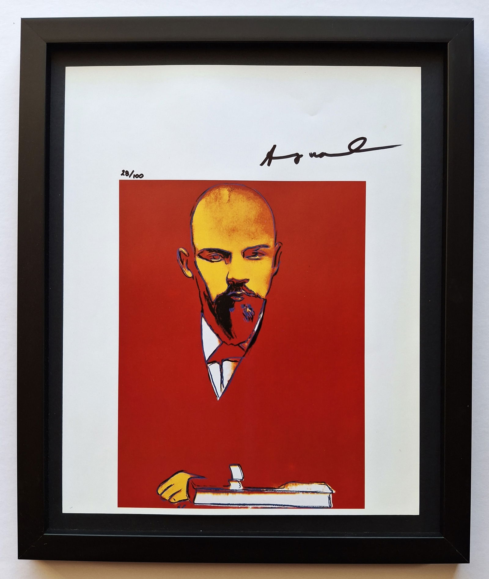 Andy Warhol Hand signed Lithograph with COA Appraisal $3,500 (1 of 3)