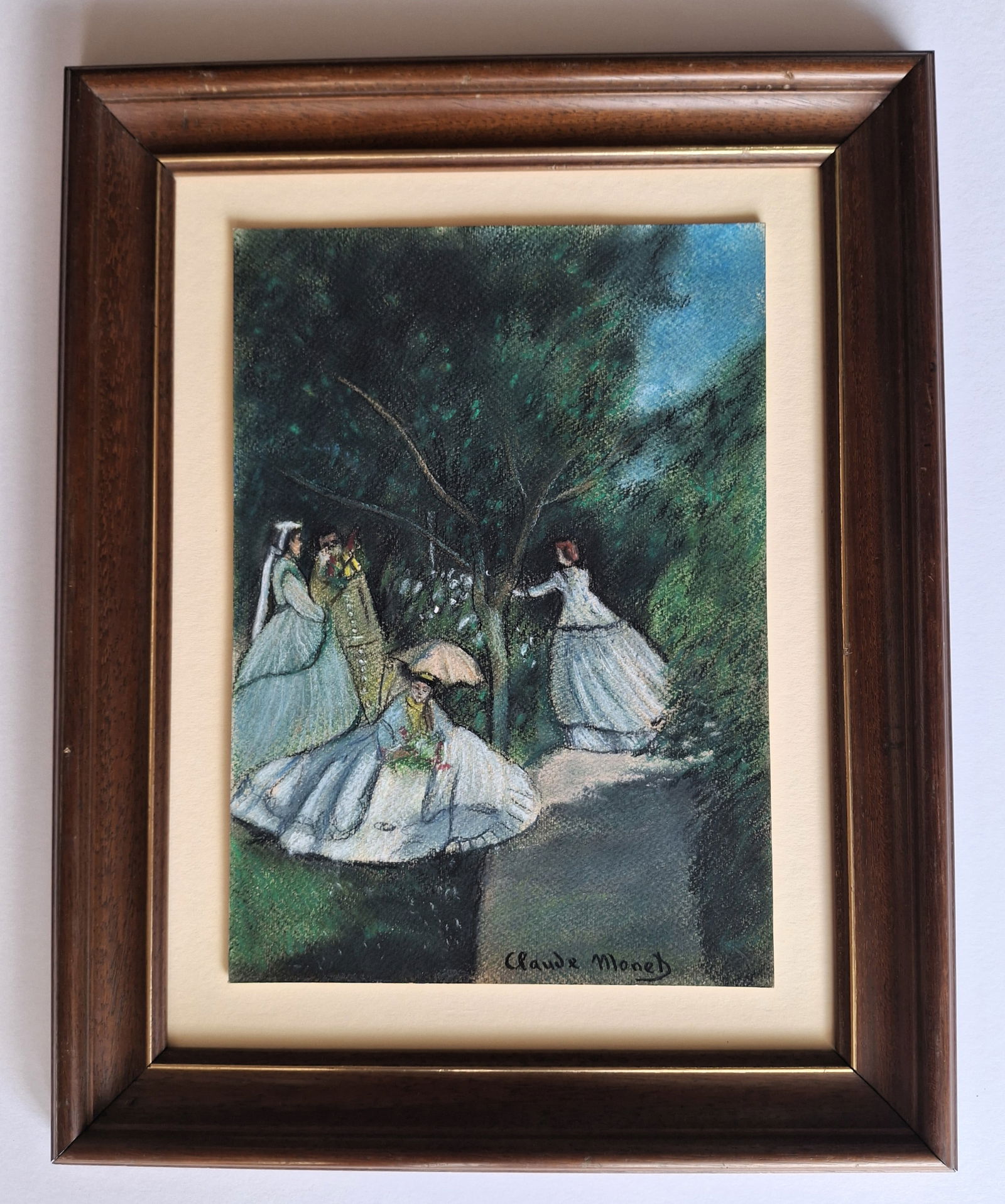 Claude Monet hand drawing and signed (1 of 2)