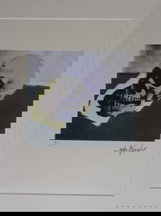 ANDY WARHOL, SKULL, SIGNED, NUMBERED: ANDY WARHOL , HAND NUMBERED,LIMITED PLATE SIGNED GRANO-LITHOGRAPH.FROM :1981/1986.PENCIL NUMBERED ON LEFT SIDE / 40 x 50 cm (19.7 x 15.75 inch),This lithograph was produced and pressed on quality wove