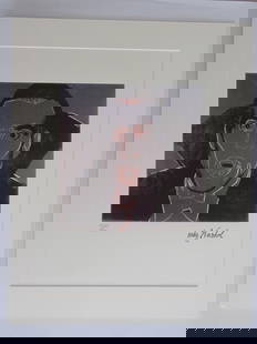 ANDY WARHOL, DRACULA, SIGNED, NUMBERED: ANDY WARHOL , HAND NUMBERED,LIMITED PLATE SIGNED GRANO-LITHOGRAPH.FROM :1981/1986.PENCIL NUMBERED ON LEFT SIDE / 40 x 50 cm (19.7 x 15.75 inch),This lithograph was produced and pressed on quality wove