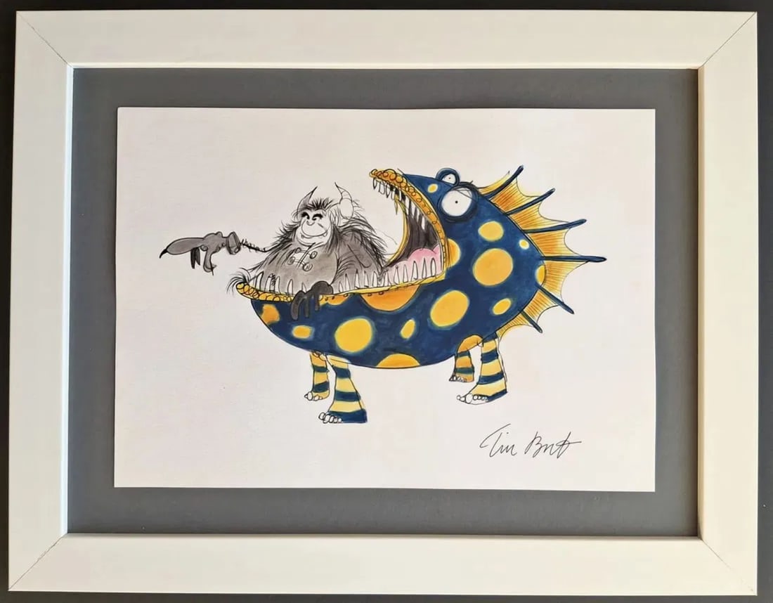 Tim Burton. Drawing- hand signed, Dimensions: 33 x 23 cm (1 of 1)