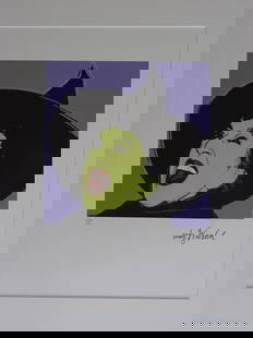 ANDY WARHOL, SIGNED, NUMBERED: ANDY WARHOL , HAND NUMBERED,LIMITED PLATE SIGNED GRANO-LITHOGRAPH.FROM :1981/1986.PENCIL NUMBERED ON LEFT SIDE / 40 x 50 cm (19.7 x 15.75 inch),This lithograph was produced and pressed on quality wove
