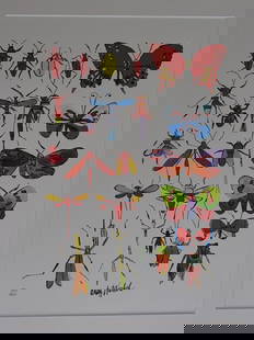 ANDY WARHOL,BUTTERFLY, SIGNED, NUMBERED: ANDY WARHOL , HAND NUMBERED,LIMITED PLATE SIGNED GRANO-LITHOGRAPH.FROM :1981/1986.PENCIL NUMBERED ON LEFT SIDE / 40 x 50 cm (19.7 x 15.75 inch),This lithograph was produced and pressed on quality wove