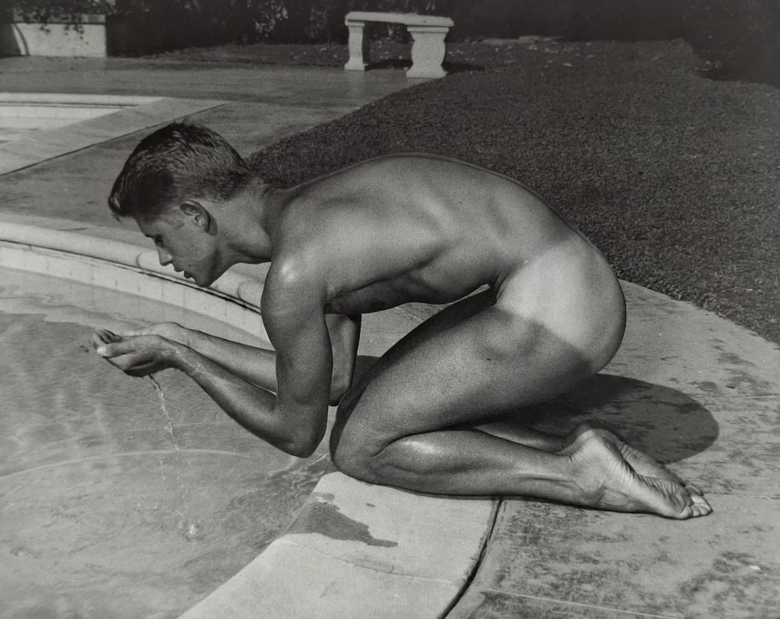 BRUCE BELLAS of Los Angeles Male Nude MARK NIXON Photo Engraving 11X14: BRUCE BELLAS of Los Angeles Male Nude MARK NIXON Photo Engraving 11X14Photographer: Bruce Bellas aka "Bruce Of L.A." or "Bruce Of Los Angeles" (American, 1909 - 1974) - internationally renowned Americ
