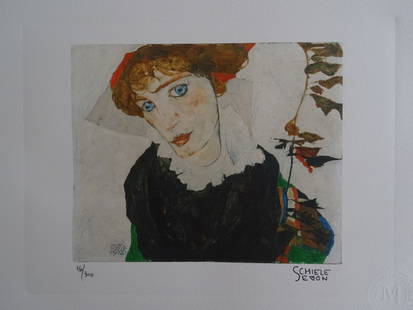 Egon Schiele: Egon Schiele 38x28cm, embossed seal.Very good condition