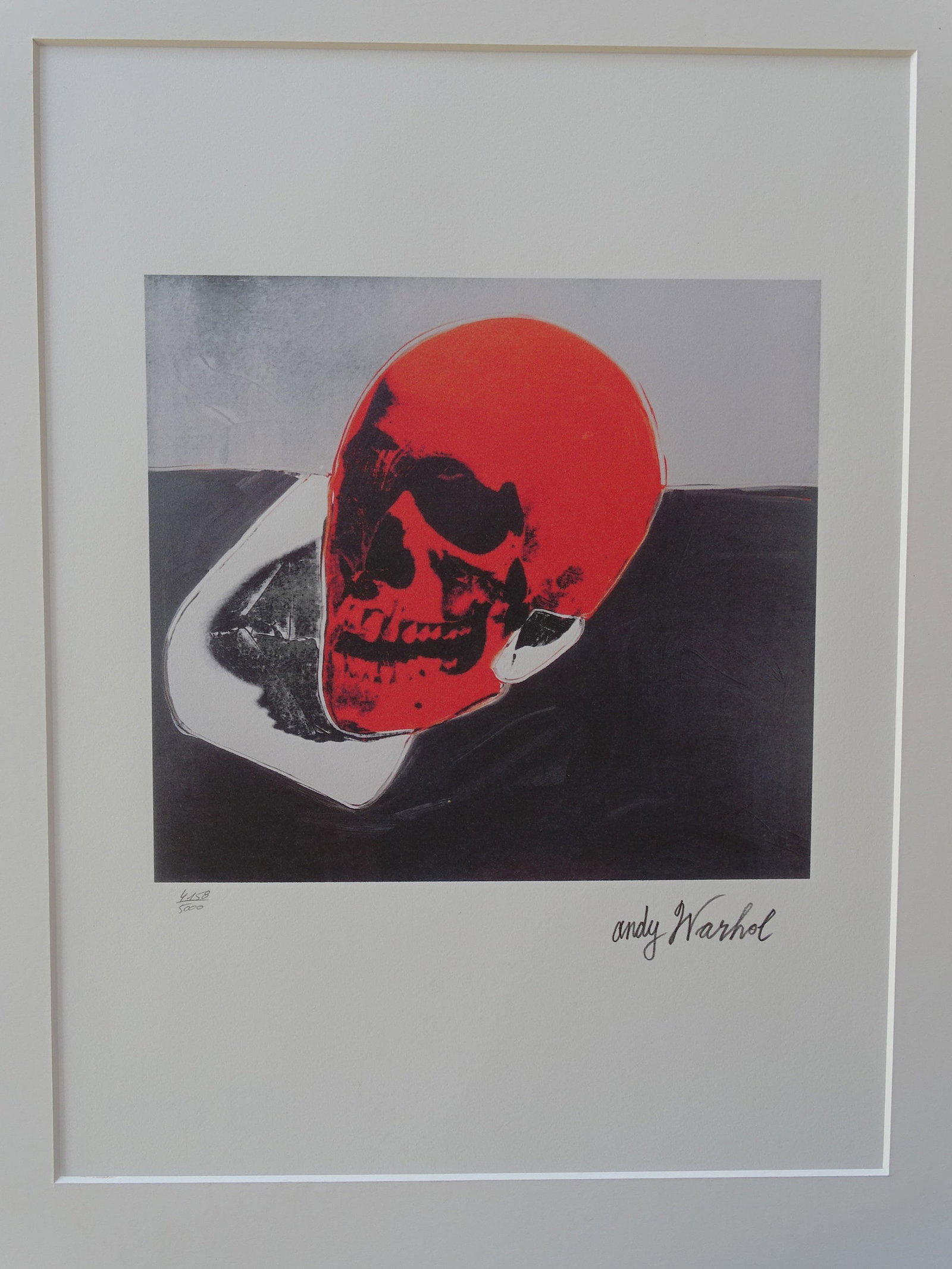 ANDY WARHOL, SKULL, SIGNED, NUMBERED (1 of 6)
