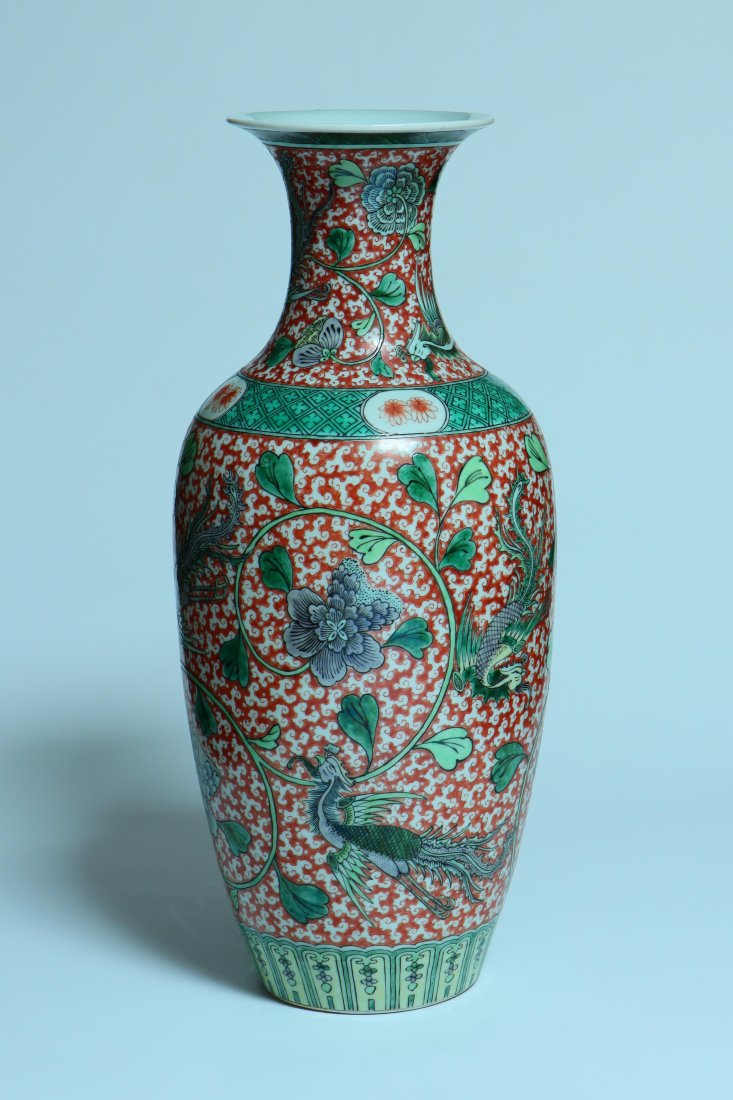 A Chinese multicolored porcelain vase (1 of 4)