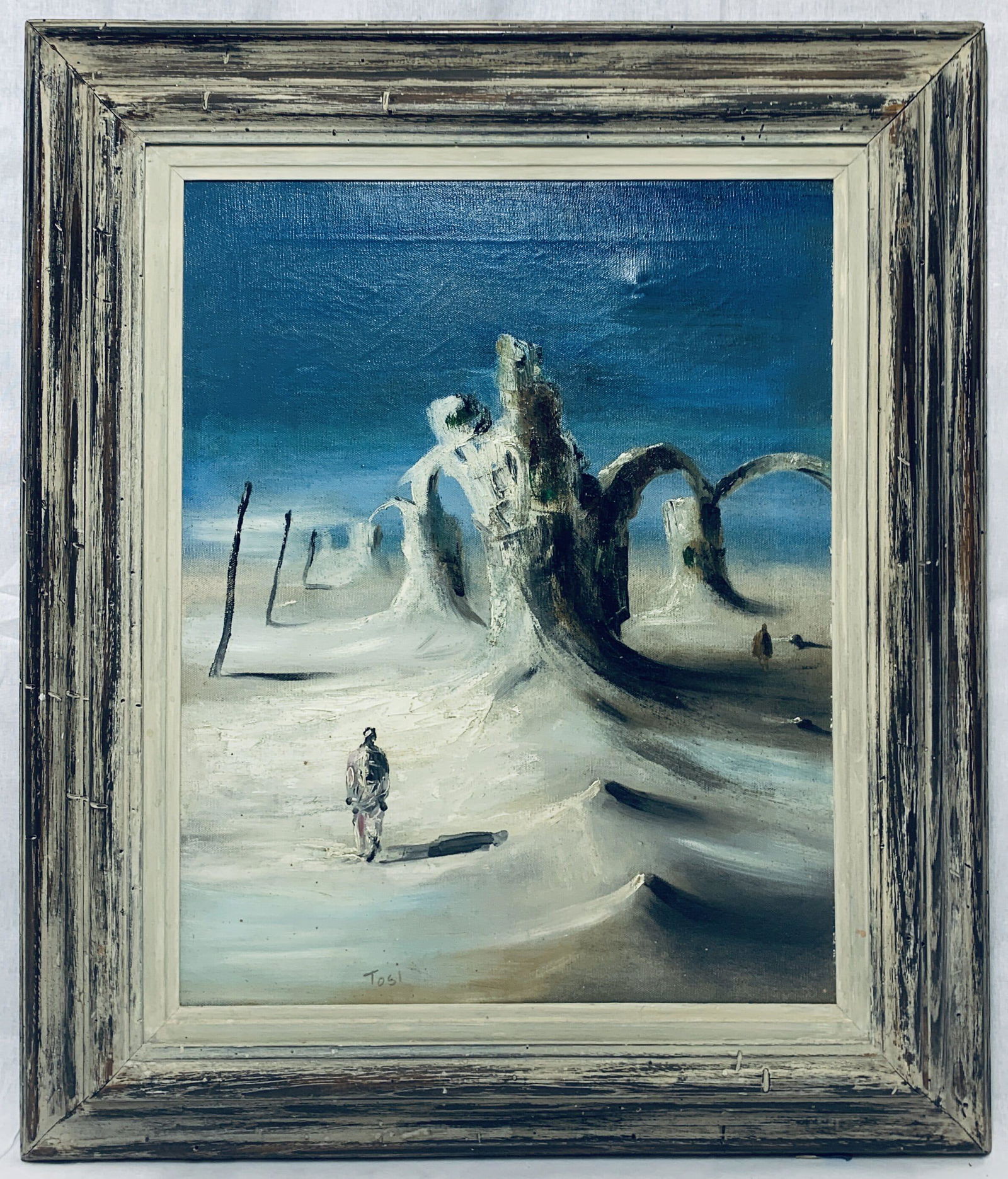 Arturo Tosi, Italian (1871-1956) Oil on Canvas: Arturo Tosi, Italian (1871-1956) Oil on Canvas of a Modernist Landscape. It measures 20 x 16 in. sight size, w/frame 27 1/2 x 23 1/2 in.