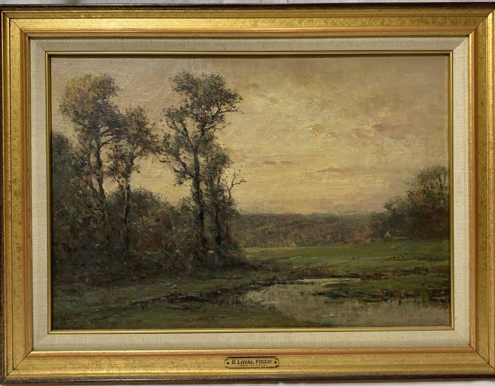 Edward Loyal Field, New York (1856-1914) Oil on Canvas (1 of 4)