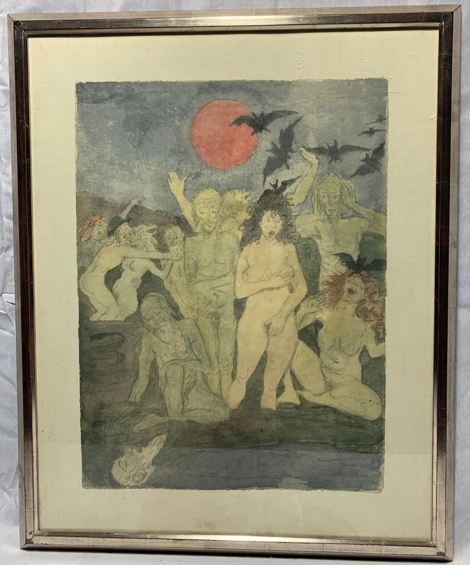 Raphael Soyer, New York (1899-1987) Watercolor (1 of 5)