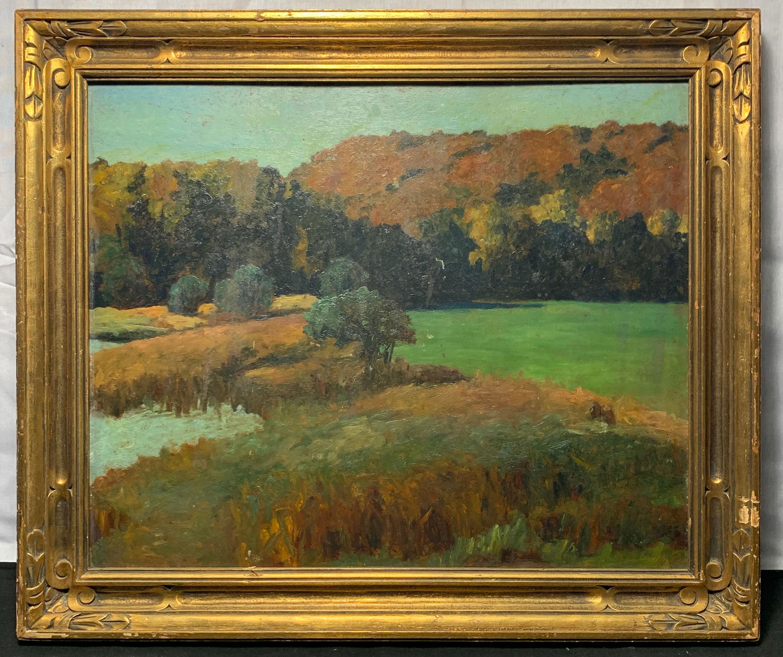 American Landscape, (20th c.) Oil on Board (1 of 4)