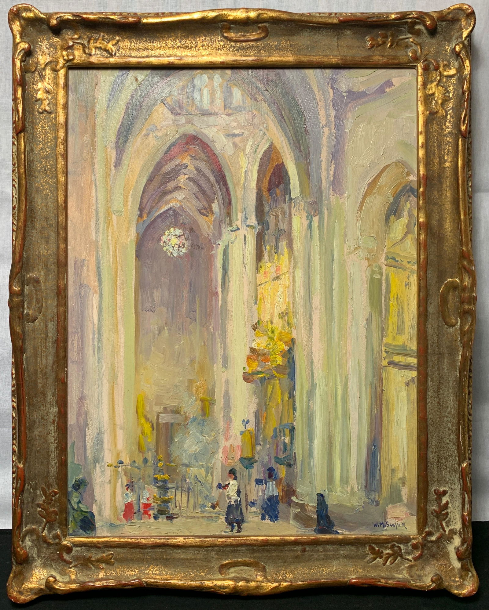 Wells Sawyer, American (1863-1961) Oil on Board (1 of 7)