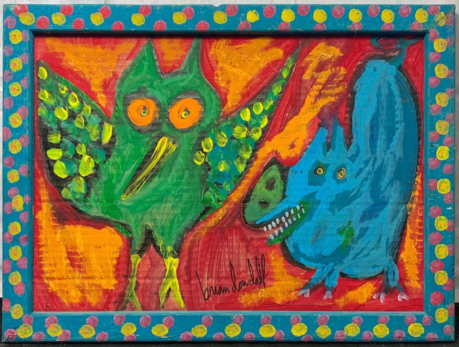 Brian Dowdall, American (1948) Outsider Art. (1 of 5)