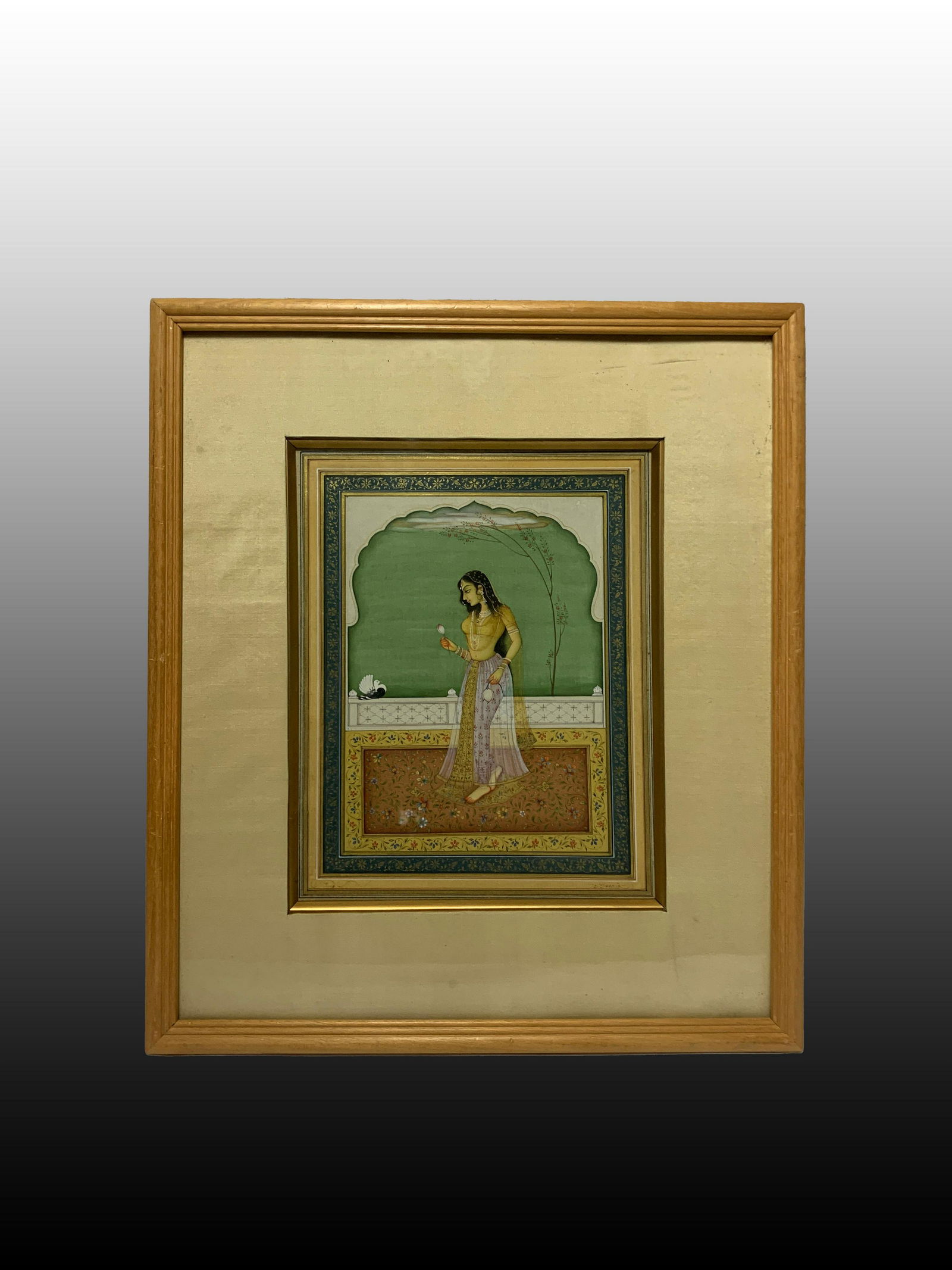 18th c Persian Miniature Painting Illumination (1 of 3)