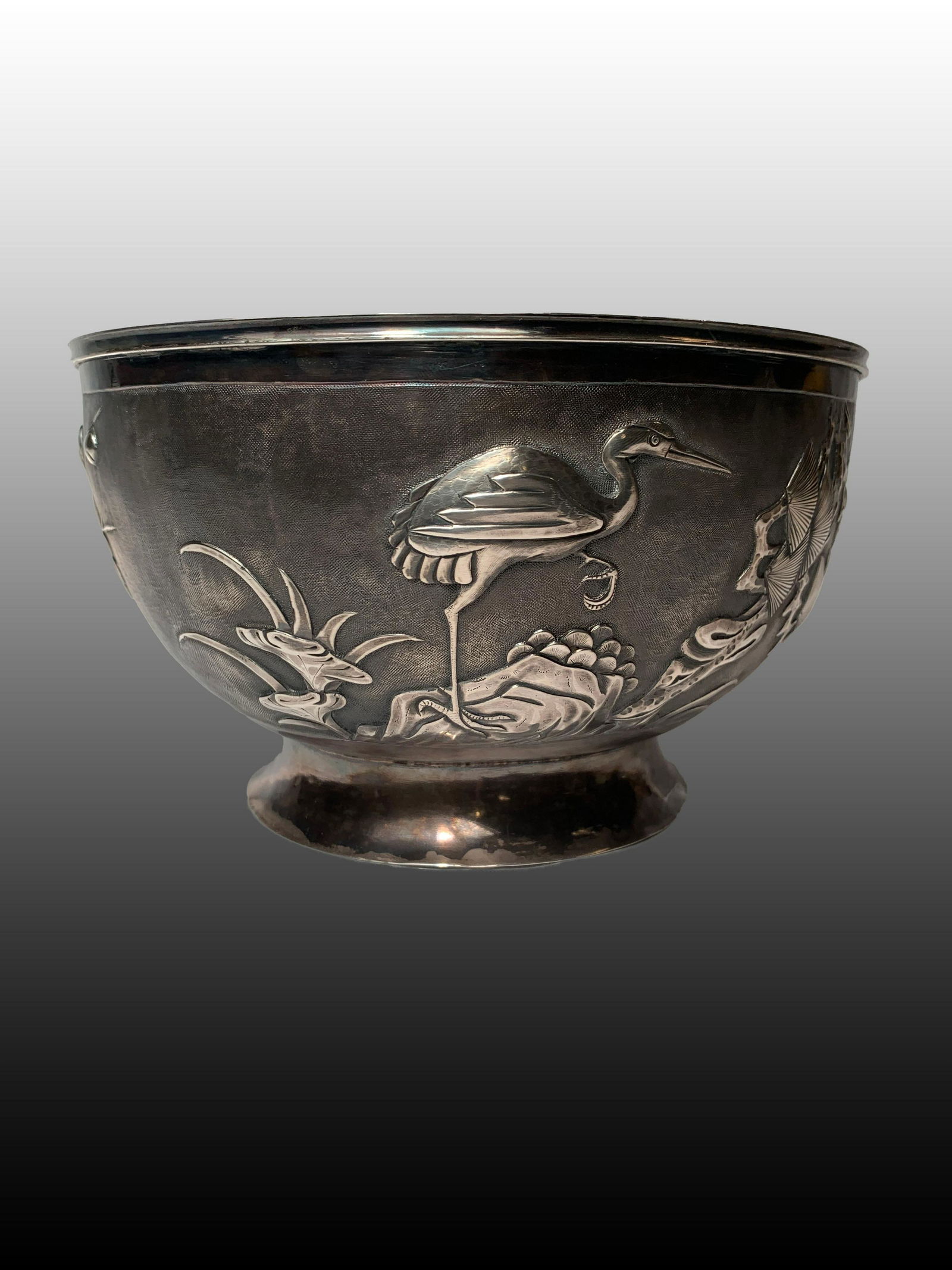 Chinese Export Solid Silver Bowl (1 of 7)