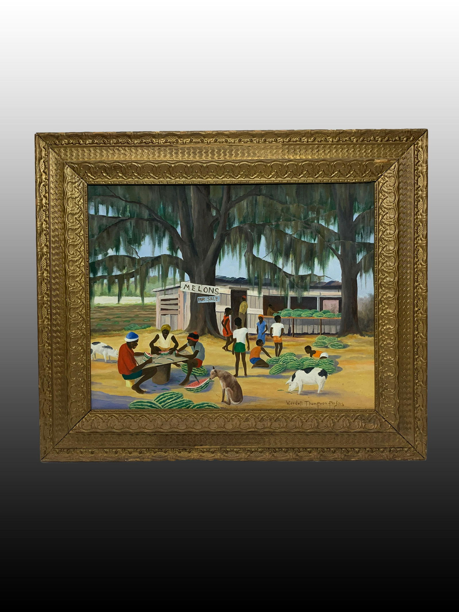 Wendell Thompson Perkins, American (1928-1997) Painting (1 of 5)