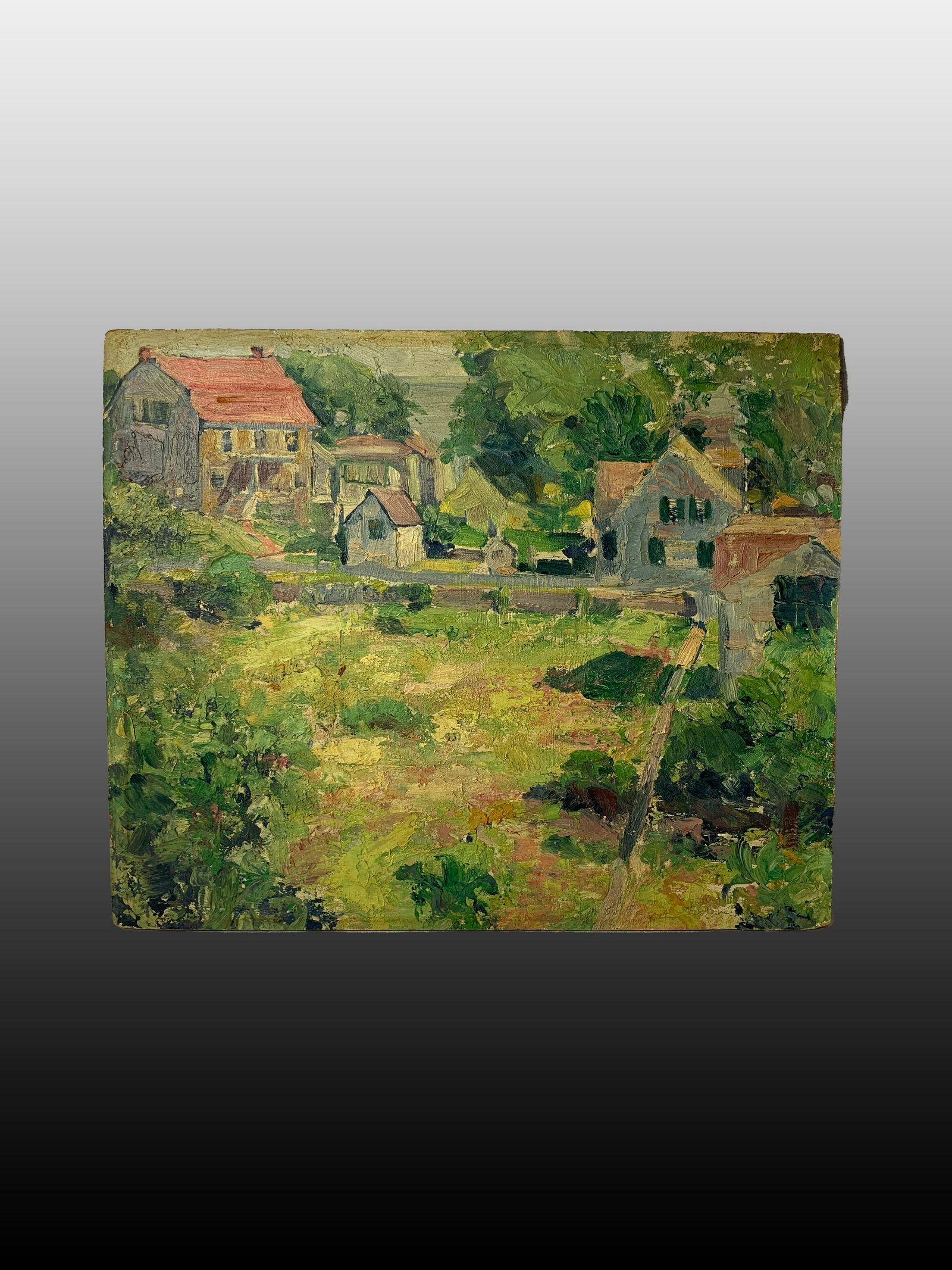 French Impressionist Oil on Board (1 of 6)