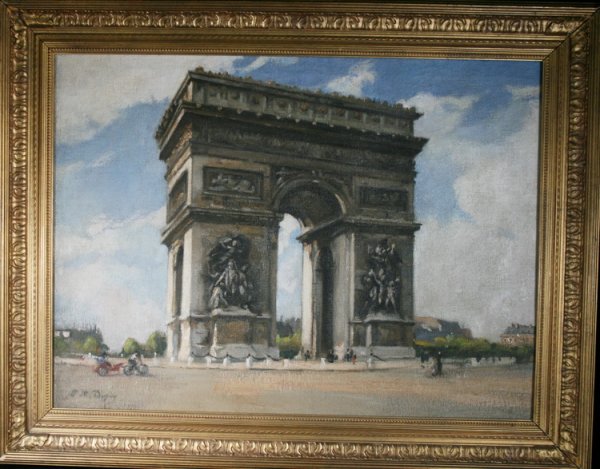 Paul Michael Dupy, French Oil: From the Old School Square Museum, an oil on canvas signed on the lower left, P. M. Dupy, measuring 24" x 32". Disclaimer: Any piece of art deaccessed from the Old School Square Museum will be noted a