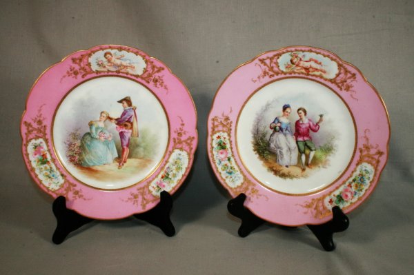 Pair Of Sevres Cabinet Plates