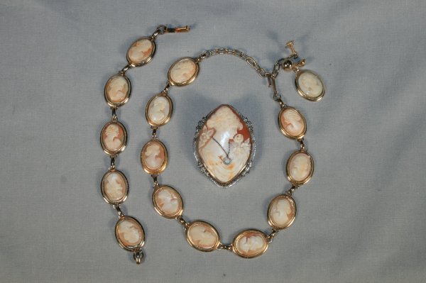 Shell Cameo In 14Kt Yellow Gold Bezel: The cameo is being sold along with a cameo suite in a gold metal