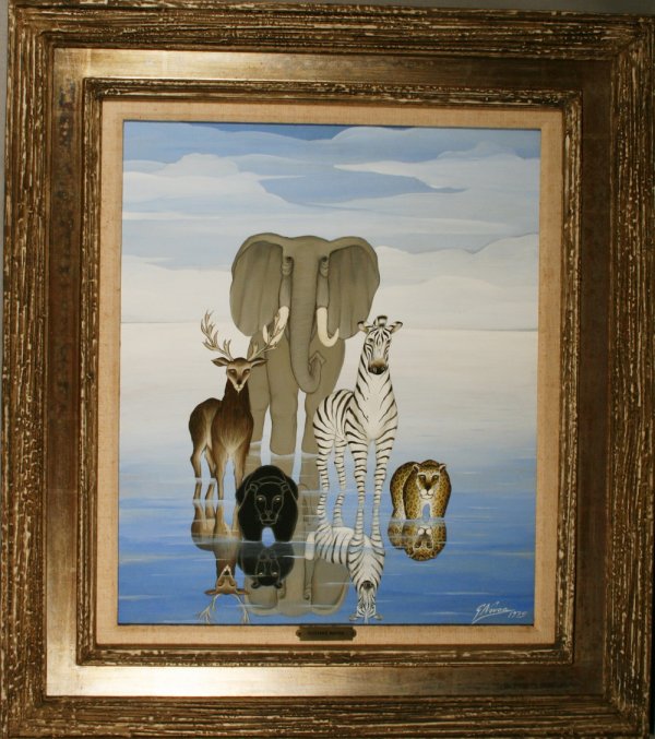 Gustavo Novoa (Chilean 20thc) Oil On Canvas: Oil painting entitled "Last Day", 21" x 17 1/2"