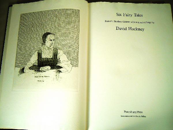 David Hockney, Fairy Tales from Brothers Grimm: Art book by David Hockney, "Six Fairy Tales from Brothers Grimm. Book contains original etchings, numbered 55/100.
