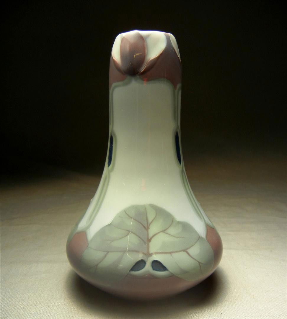 Rorstrand Art Noveau Vase: An exceptional Rorstrand art noveau vase marked on base(see photo). Vase measures 6 3/4" x 4 1/4"