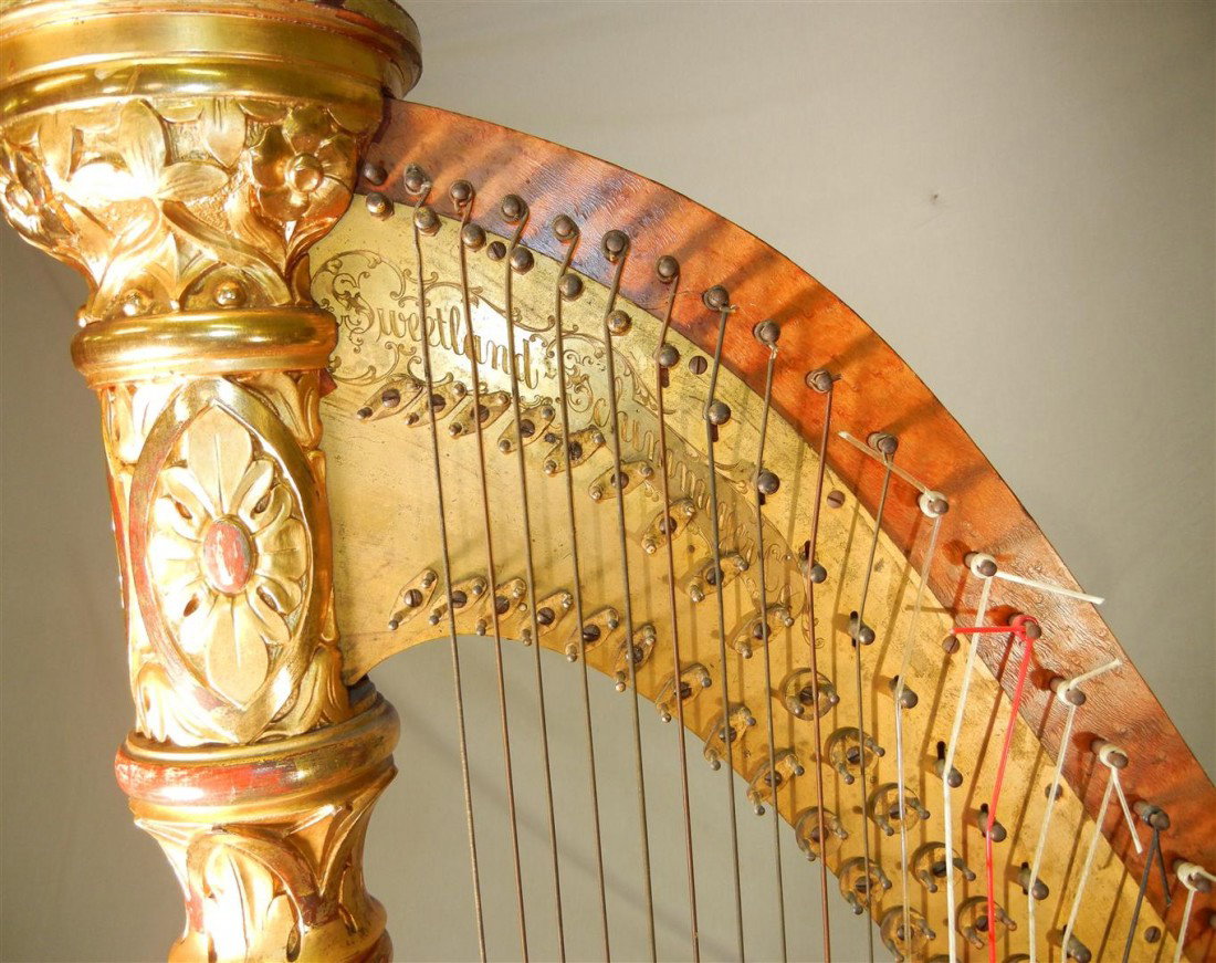 19th Century Sweetland-Schimmeyer Co. Harp - 4