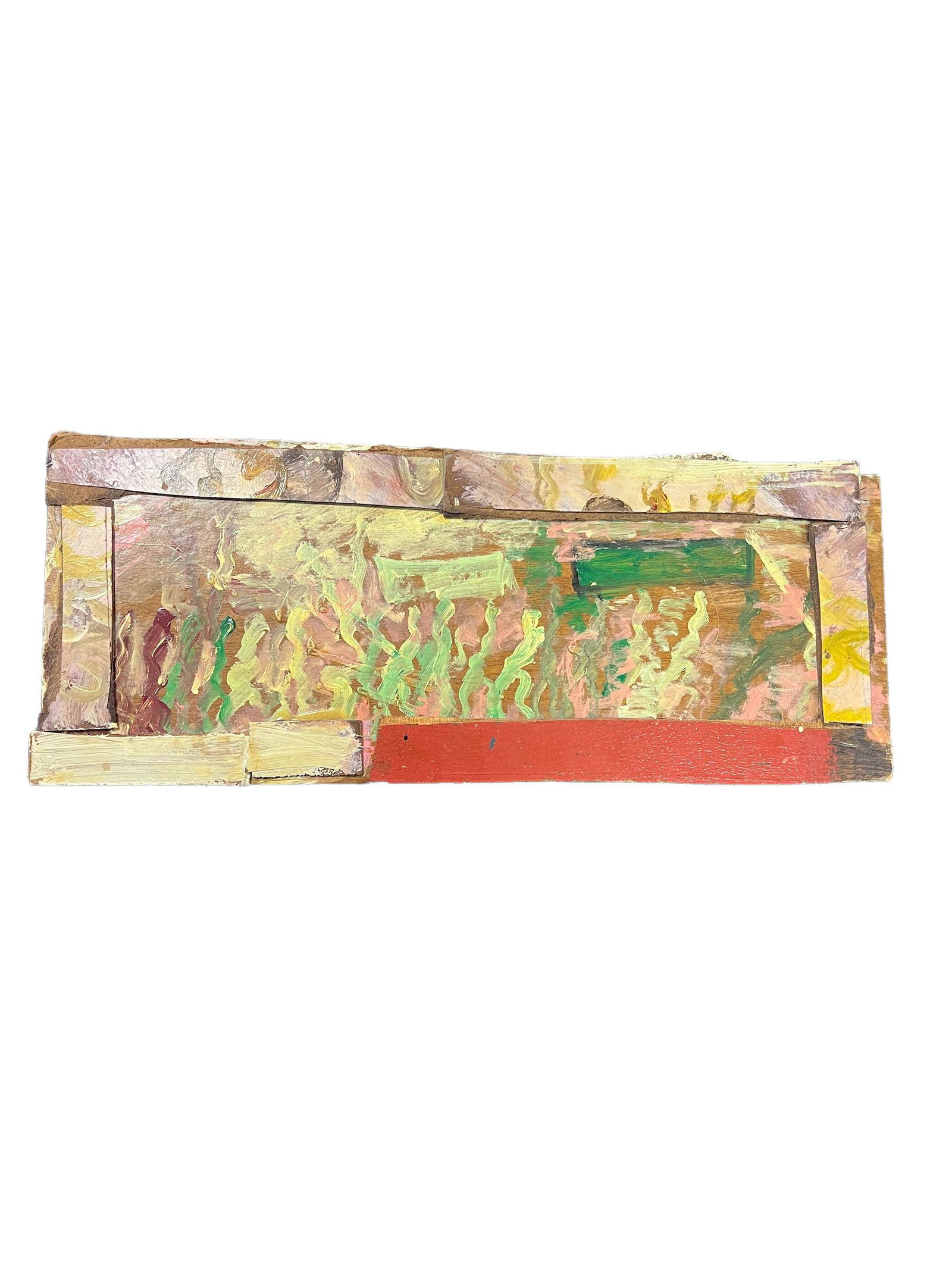 Purvis Young, American Outsider Artist (1943-2010) Oil on Board (1 of 4)