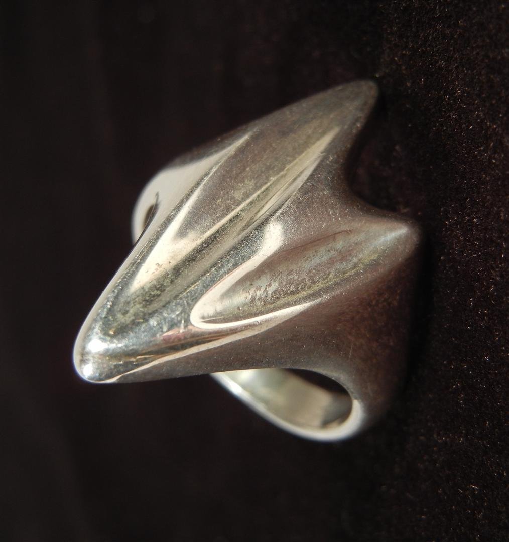 Georg Jensen Sterling Ring: Georg Jensen sterling ring marked on inside of ring (see photo).