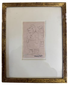 American Illustrator Maurice Sendak (1928-2012) Pencil Drawing