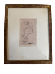 American Illustrator Maurice Sendak (1928-2012) Pencil Drawing