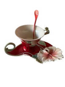 Franz Art Nouveau cup/saucer/spoon