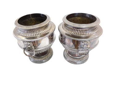 Pair of 19th c Old Sheffield Wine Coolers c1820