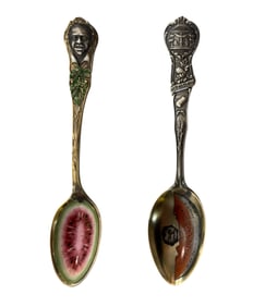 Black Americana Sterling Souvenir Spoons