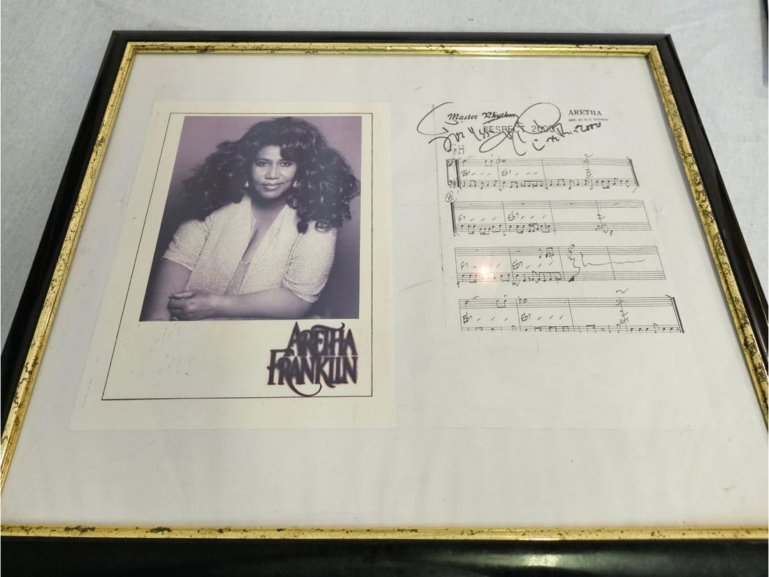 Aretha Franklin Autographed Music Sheet "Respect" (1 of 1)