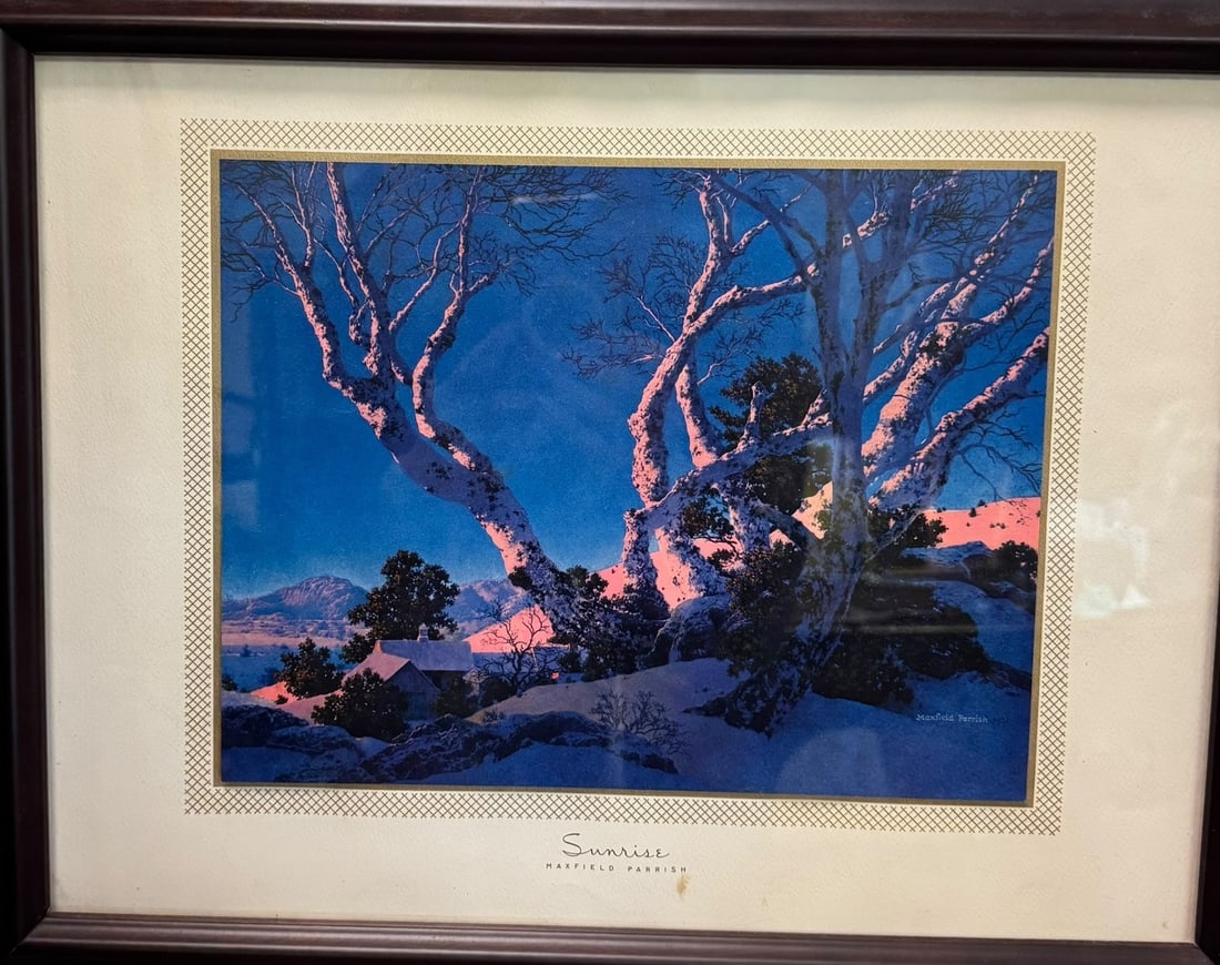 Maxfield Parrish, American (1870-1966): A Maxfield Parrish Calendar Top measuring 13 1/2" x 17 1/2"